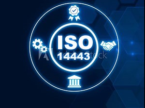 ISO 14443 is an international standard that defines proximity card standards for contactless smart cards used in various applications, including access control. Showing ISO 14443 icons virtual screen.