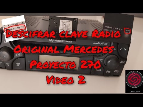 Descifrar Code Radio Mercedes Proyecto 270 Video 2