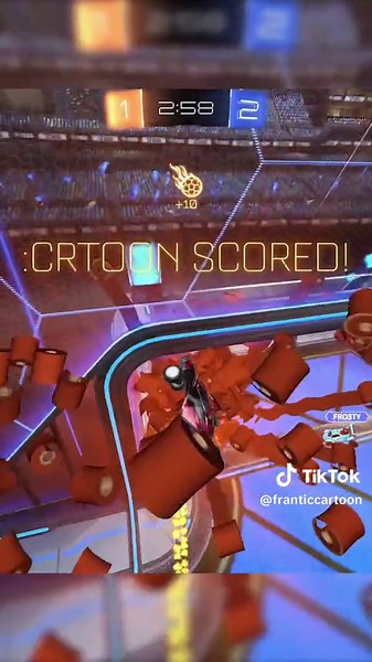 Frantic Cartoon Funny Moments in Rocket League