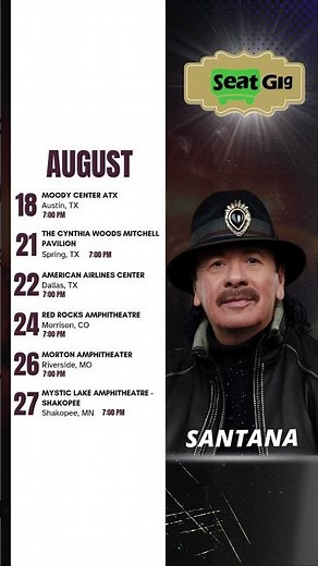Santana – Tour 2026 🎸🔥
