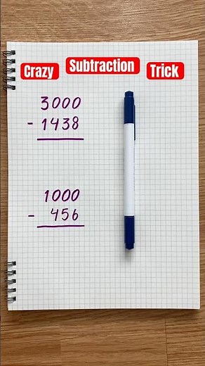Fastest Subtraction Trick #math #mathhacks