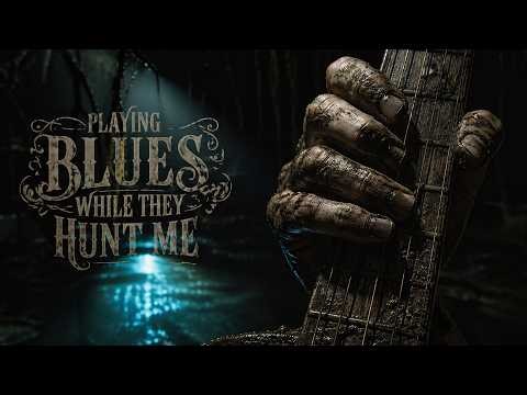 PLAYING BLUES WHILE THEY HUNT ME | HOUNDS IN THE PINES | Raw Acoustic Delta Blues 🎶