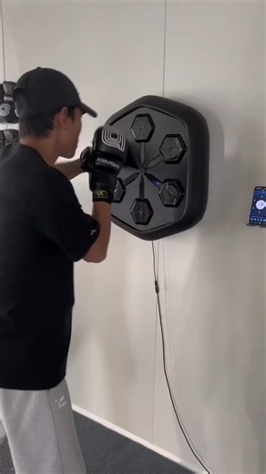 Boxing Workout Routine with Electronic Punching Bag