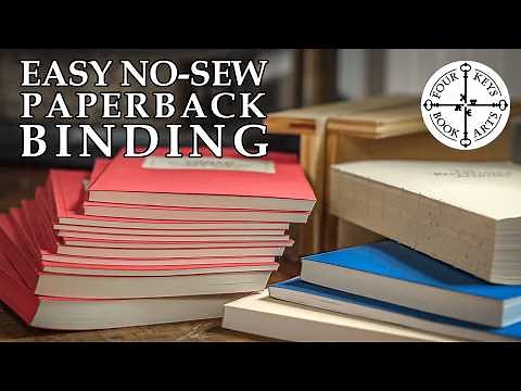 Loose-Leaf Adhesive Binding - Easy No-Sew 'Double Fan' Method - Bookbinding Basics Chapter 7