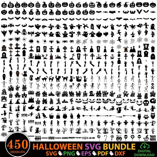 Halloween SVG Bundle, Halloween Character SVG Pack , Halloween Svg Files Pour Cricut, Halloween Svg Cut Files, Halloween Clipart , Pumpkin - Etsy