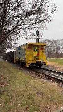 CSX short freight with a caboose!