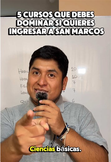 5 cursos que debes dominar si quieres ingresar a San Marcos (Área B). Aquí te dejamos los cursos a los que deberías darles más tiempo. Ojo, eso no significa que no debas estudiar los demás cursos. 🤓 #tipsparaestudiantes #tipsdeestudio #admisionsanmarcos #admisionunmsm #preuniversitario