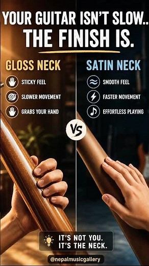 Your Guitar Isn’t Slow… The Finish Is! 👀 Gloss vs Satin Neck