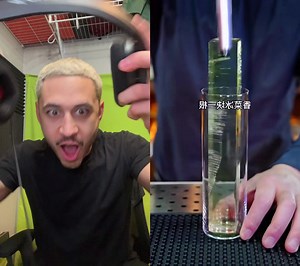 Green Fizz Style Cocktail Creation by Mixologist vs Bartender