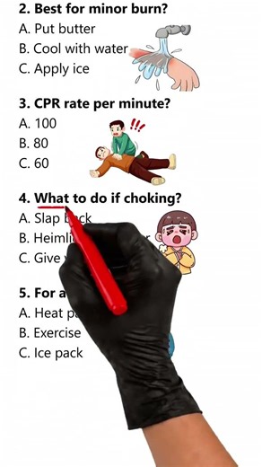 First Aid ⛑ Quiz - Quiz Part 414