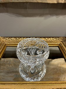 Vintage Cut Crystal Footed Bowl - Etsy