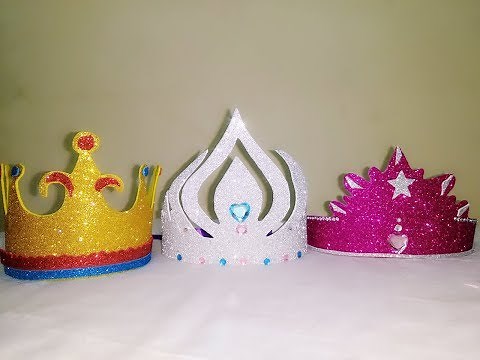 How to Make Crown ll Kids for Birthdays & Elsa Crown making tutorial