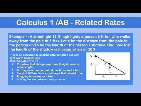 Calculus 1/AB - Related Rates