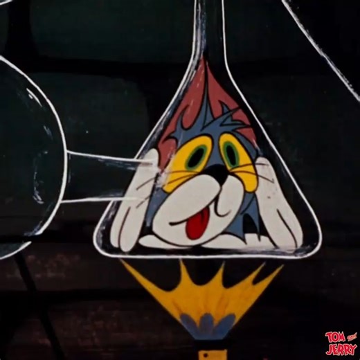 「トムとジェリー」公式 on Instagram: "今日は、科学の日🧪⚗️🔬 今日の実験テーマ：トムの伸縮性は、科学で説明できるのか⁉️🐱💦 #トムとジェリー #トムジェリ #tomandjerry #anime"