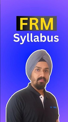 FRM Exam Syllabus #vardeez #ytshorts #shorts