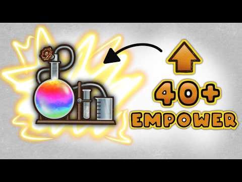 Turning the Laboratory Into a 40+ Empower Buff Explosion | Backpack Battles