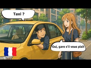 20 Minutes of Easy Everyday Dialogues – French Conversations for Beginners - TAXI situations