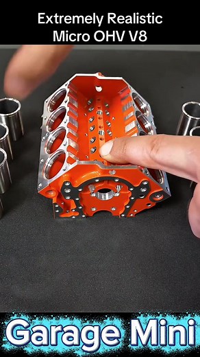 Extremely Realistic Micro OHV V8 Engine Build Tutorial