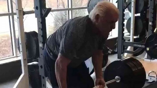 WATCH: Ric Flair Deadlift 400 Pounds
