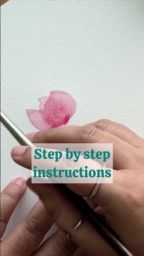 How to paint a Lotus. We Tutorial ✨ #watercolorflorals