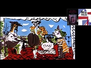 Pablo Picasso at work. Picasso live drawing and painting 06