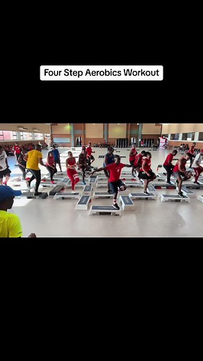 Four step aerobics from - Intermediate workout