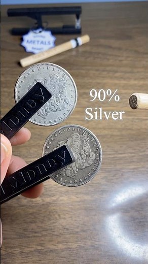 90% Silver Morgan Dollar vs Copper replica - ping test