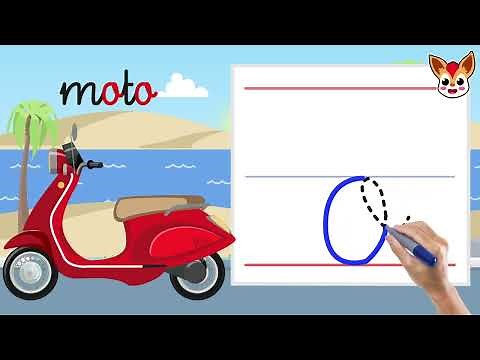 La lettre "o" en minuscule et en écriture cursive , apprendre en 3 étapes "By FINKY"