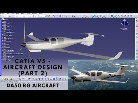 CATIA V5 - DA50 RG AIRCRAFT DESIGN USING GSD CATIA V5| BEGINNER - ADVANCED| PART 2 - NOSE DESIGN