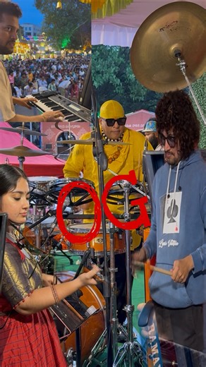 Pavan Rhythm 🥁 on Instagram: "OG WITH SIVAMANI SIR (GURUJI) @asivamanidrums_official 🥁 @saikumarkeys 🎹 @kamakshi_ambatipudi 🎻 @ramaraokeys 🎹 Composer: @musicthaman ❤️‍🔥⭕️G #rhythm #pavankalyan #powerstar #ogfan #pavankumarrhythm #drums #beat #concert #beat #live #classicalmusic #drumssivamani #pavanrhythm #sst #thaman #temple #crowd #ssthaman #janasena #hungrycheetah🥵❤️‍🔥"