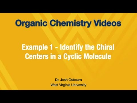 5.10.2 - Example 1 - Identify the Chiral Centers in a Cyclic Molecule