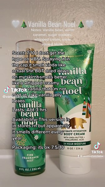 Bath & Body Works Vanilla Bean Noel Review