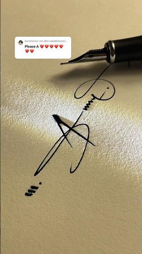 How to sign the letter A #video #signature #viral #viralvideo