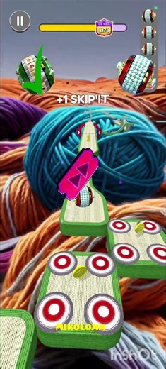 Only Collect Skip It Token By Using Two Sets Of Balls #goingballs #ballgame #goingballs #4kgameplay