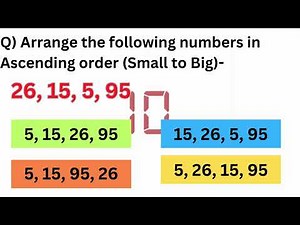 Number Quiz for Kids - Ascending Order