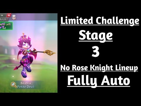 Lords mobile Petite devil Limited Challenge Stage 3 Fully Auto|Trick vs Trick Stage 3 Fully Auto