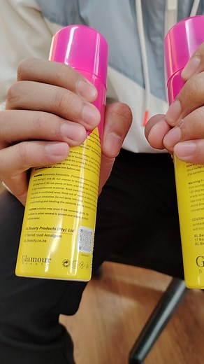 Full Video explaining the differences between the original and fake Glamour Beauty pink and yellow hair spray. Please contact us on 27 83 785 0244 Let's get these fake products off the street immediately.
