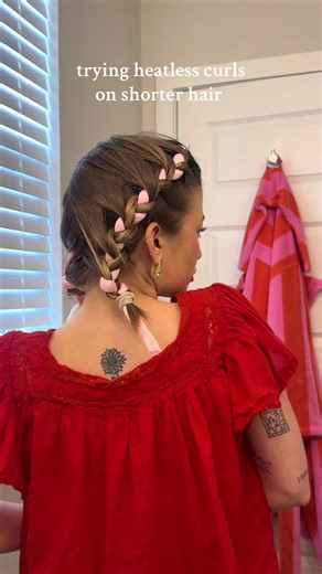 Heatless Curls Tutorial for Short Hair