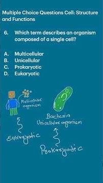 6 Multiple Choice Questions Cell: Structure and Functions #cellbiology, #biologyshorts