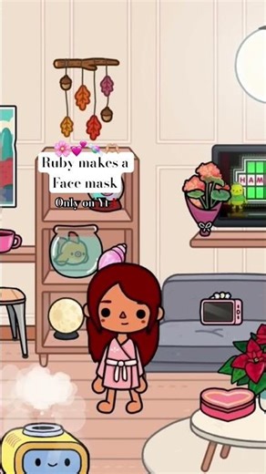 Making face mask in toca Boca🎀 #tocabocaaesthetic #aestheic #aestheticroutine #tocaboca