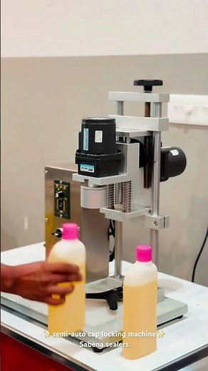 Sealed to Perfection.Semi-Automatic Cap Locking Machine for fast, secure, and consistent capping.