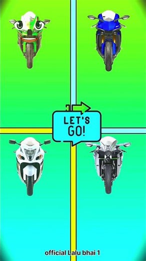 Ninja Zx-10r Vs Yamaha R1 vs Hayabusa vs Ninja H2r देखते हैं कौन जीतता है ?? #comparison #trending