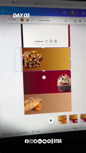 Bakery Animated Ad Design in Canva | Canva Tutorial 2025