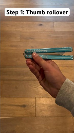 zen rollover tutorial in 2 steps! #shorts #butterflyknife #balisong