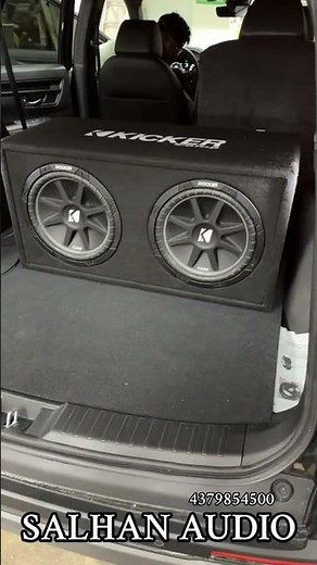 Kicker Dual Subwoofer Installation On Honda CRV #youtube #youtubeshorts #like #comment #subscribe