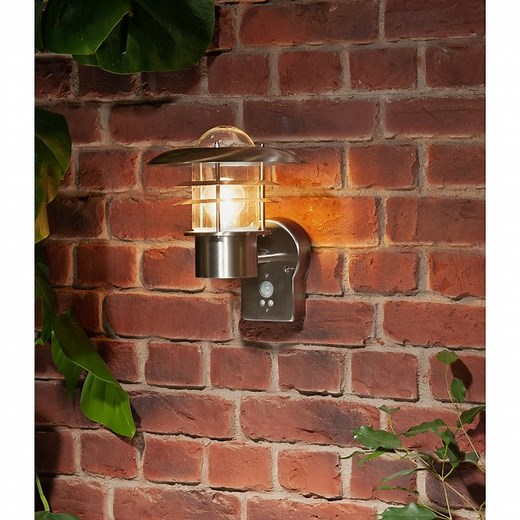 Buy Argos Home Stern Stainless Steel PIR Lantern | Outdoor wall lights and lanterns | Argos