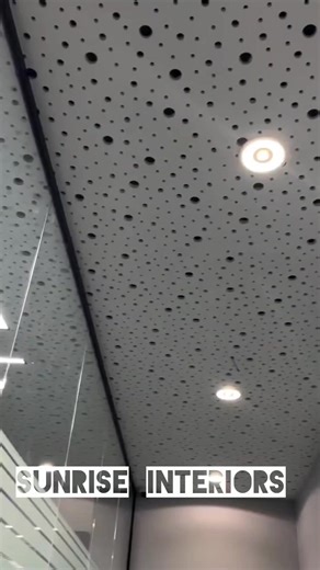 Grid false ceiling, watch full video for a visual representation of grid ceiling after installation. #facebookviral #LuxuryLiving #love #dreamhome #trendingreelsvideo #home #HomeImprovement #interiordesign📹🔨💡 | Sunrise Interiors