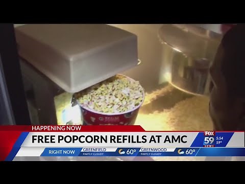 Free popcorn refills at AMC