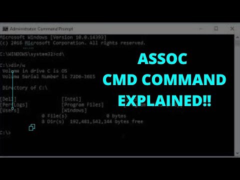 "ASSOC"- WINDOWS COMMAND EXPLAINED| CMD COMMANDS
