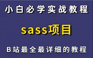 sass项目实战——零基础入门到实战（学完可就业）